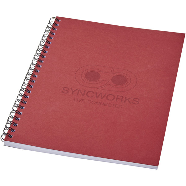 Carnet de notes spirales Desk-Mate® A5 coloré - Rouge