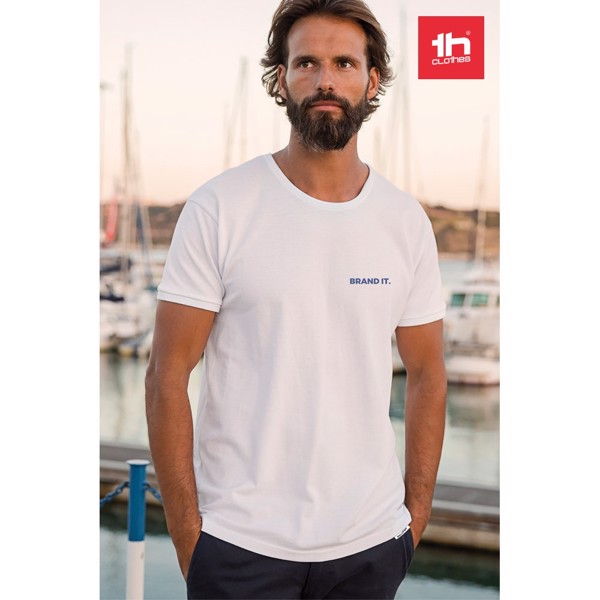 T-shirt de manga curta para homem em algodão penteado - THC SAN MARINO