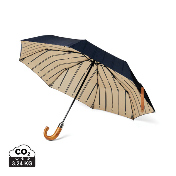 VINGA Parapluie 21" automatique en rPET AWARE™ Bosler - Bleu Marine
