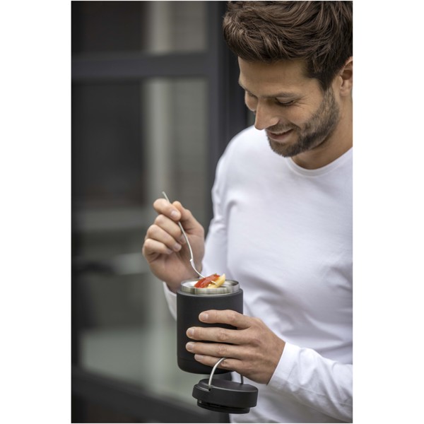 Doveron 500 ml isolierter Lunchpot aus recyceltem Edelstahl - weiss