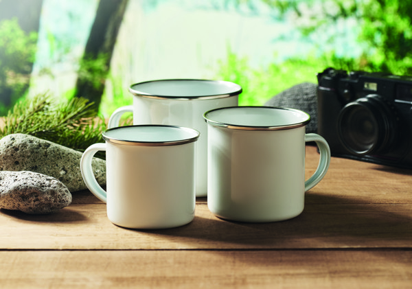 Plateado S enamel mug, 200 ml