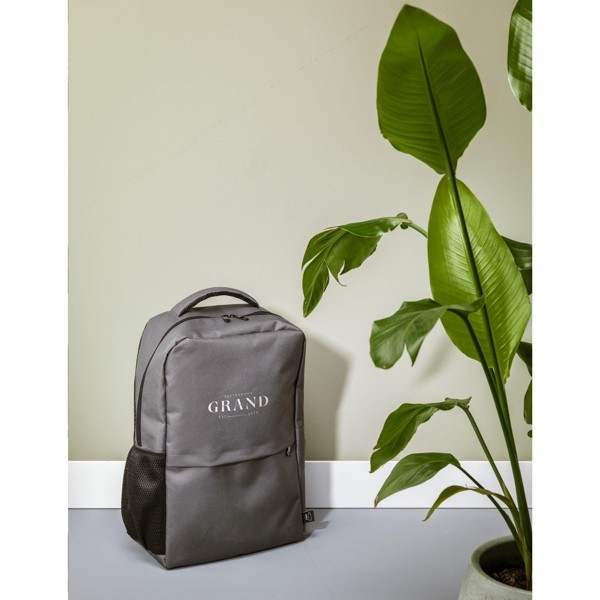 Finley GRS RPET Laptop Backpack - Grey