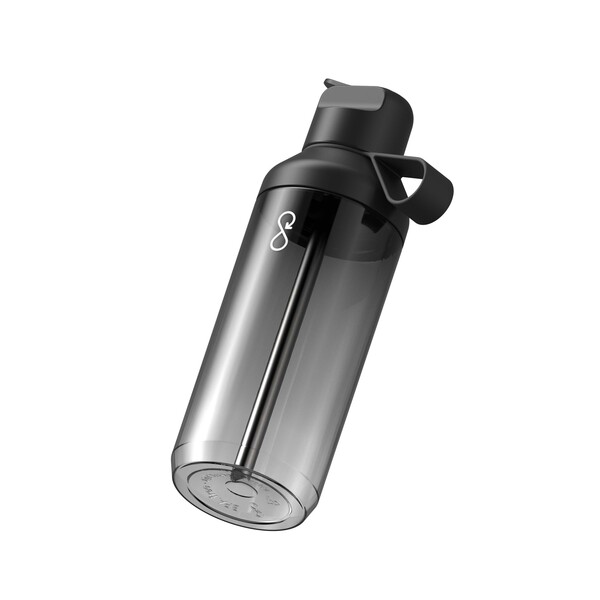 Ocean Bottle GO Clear 710 ml water bottle - Obsidian Black