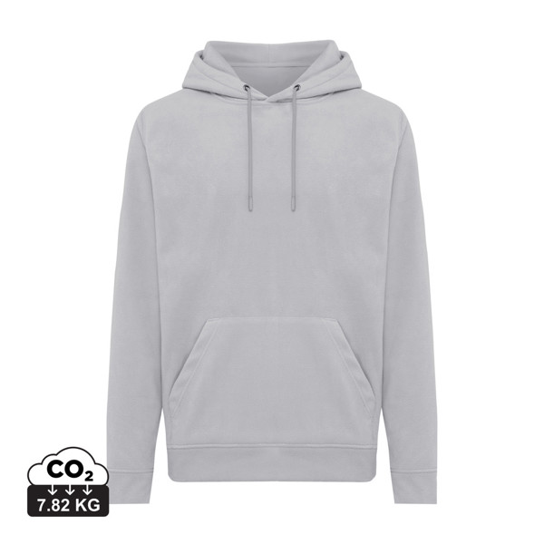 Iqoniq Trivor recycled polyester microfleece hoodie - Storm Grey / XXS