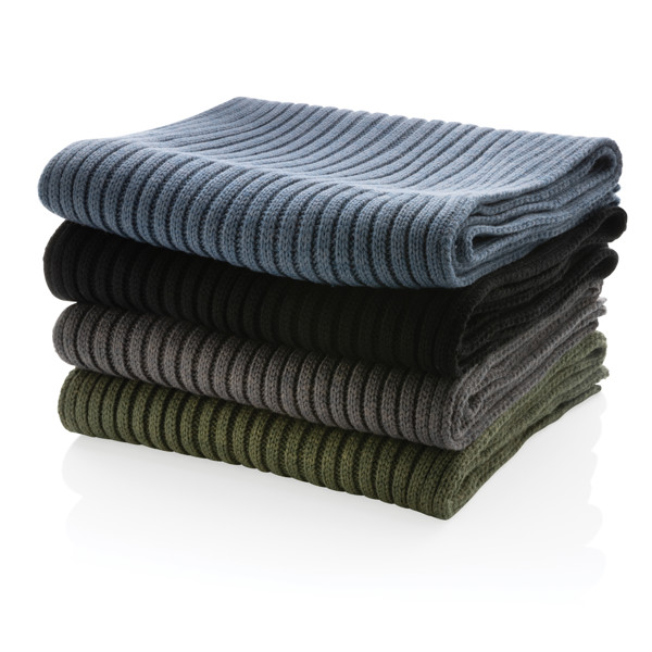 Impact AWARE™ pleteni šal s Polylana® vlaknom 180 x 25 cm - Crna