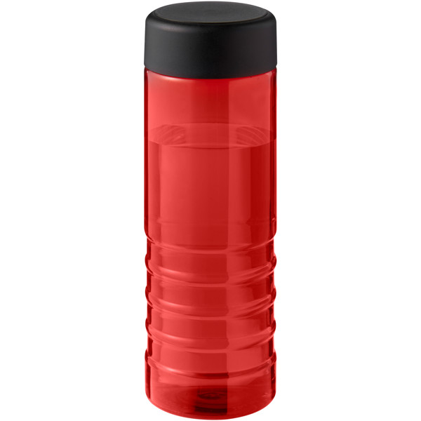 H2O Active® Eco Treble 750 ml Sportflasche mit Drehdeckel - rot / schwarz