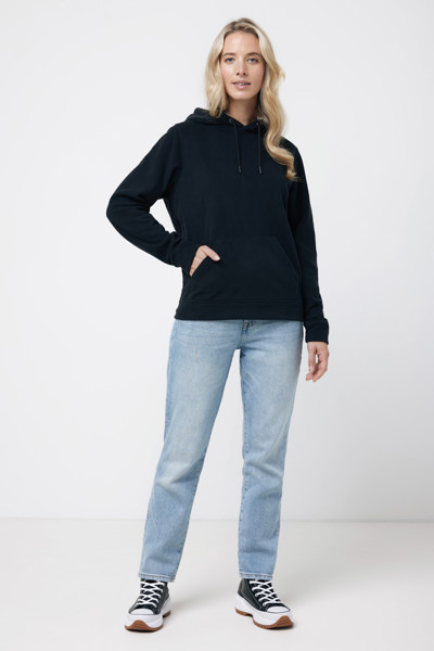 Iqoniq Trivor recycled polyester microfleece hoodie - Black / 5XL