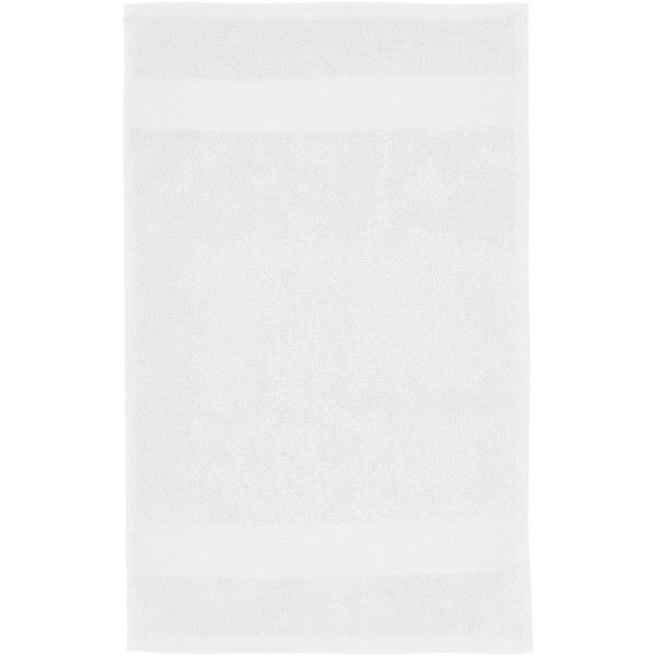 Serviette Sophia de 30 x 50 cm en coton de 450 g/m² - Blanc