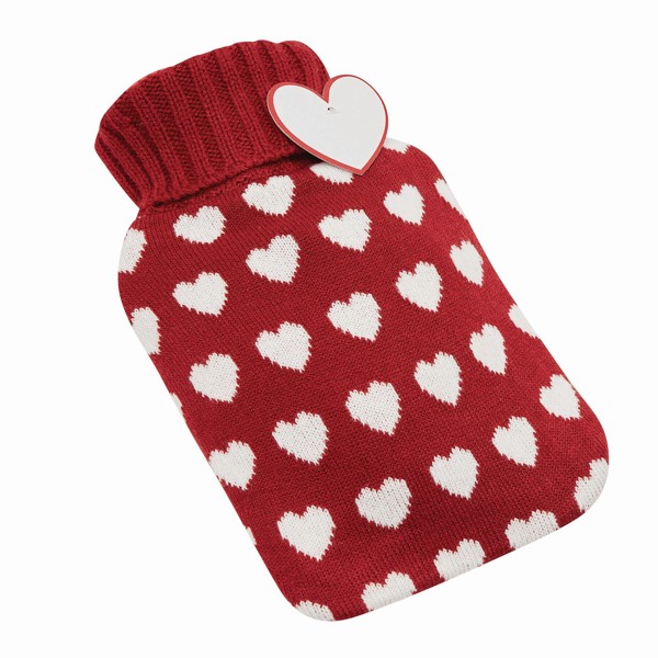 Hot Water Bottle Cuddle - Red - Heart