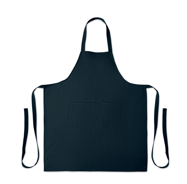 Tablier en coton bio 240 gr/m² Gamma - Bleu