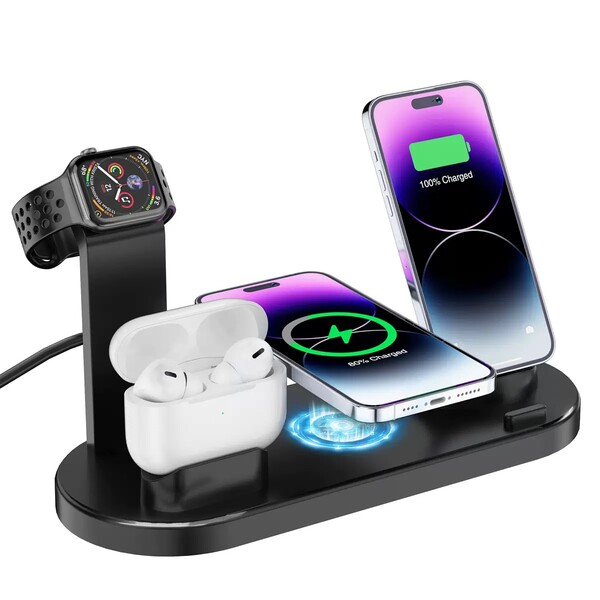 3-in-1 wireless charger - WHITE