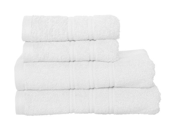 Premium Cotton Bamboo Towel - White / 70X140