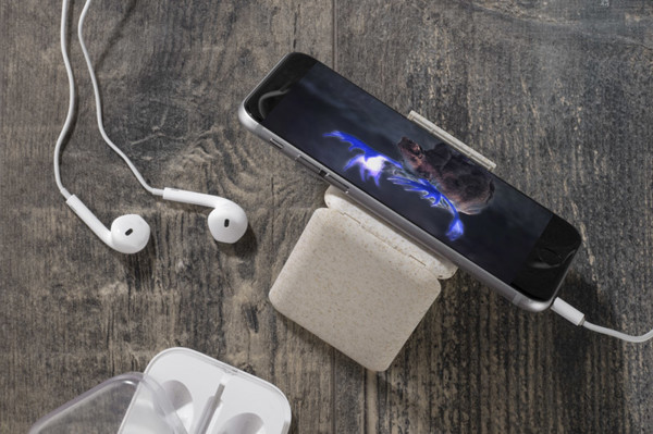Mobile stand with charging cables OLIN