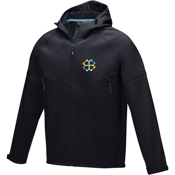 Veste softshell recyclée homme Coltan - Noir / M
