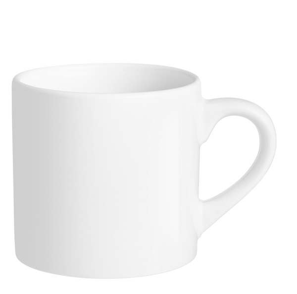 Mug Blanc Brillant Senator®, Pics Classic - Blanc
