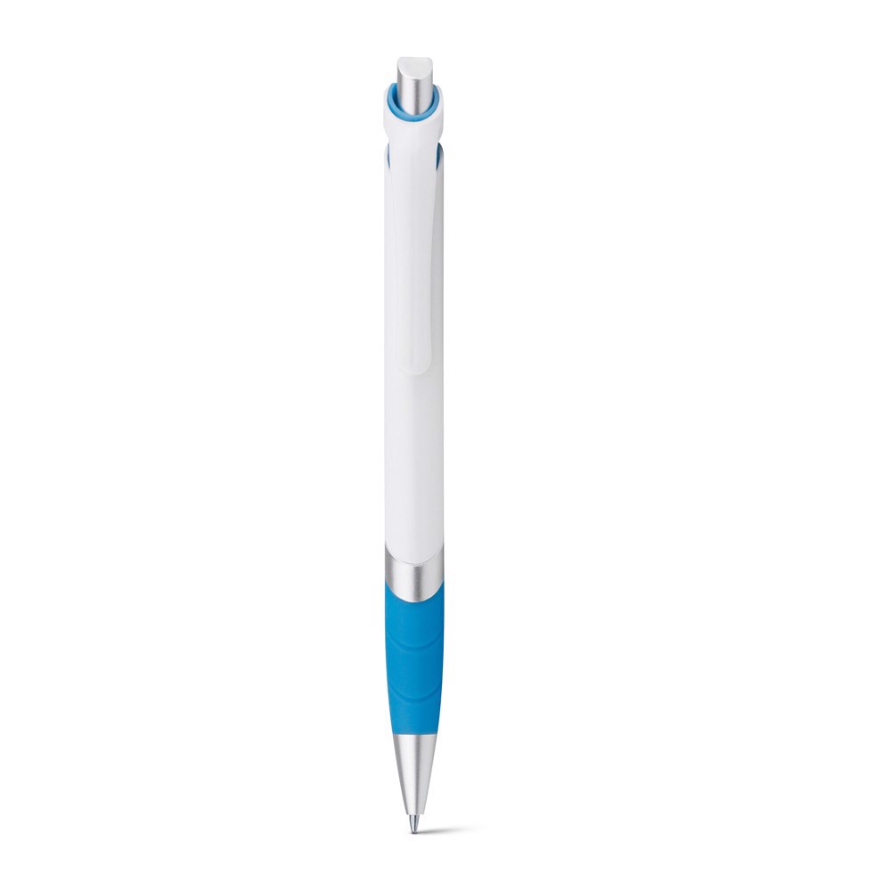 MOLLA. Kuličkové pero s protikluzovým gripem - Světle Modrá