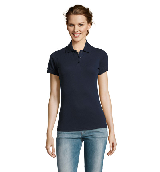 PRIME WOMEN POLO 200g - Blu Scuro FranceseXXL
