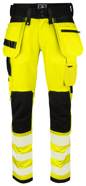 6573 Pant stretch Yellow/Black C146