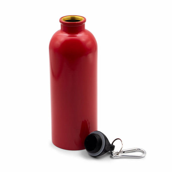 Sports bottle 500 ml with carabiner clip | Brenda - red