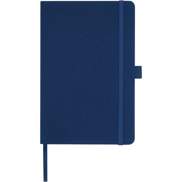 Caderno A5 de papel reciclado com capa RPET "Honua" - Azul marinho