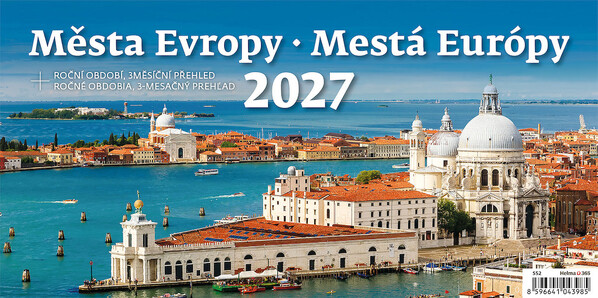 Plánovací stolní kalendář Města Evropy 2027