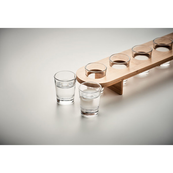 Set of 6 shot glasses In A Raw