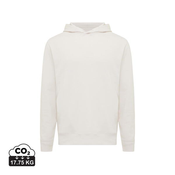 Mikina s bočnými vreckami Iqoniq Yengo z rec. bavlny - Ivory White / XXXL