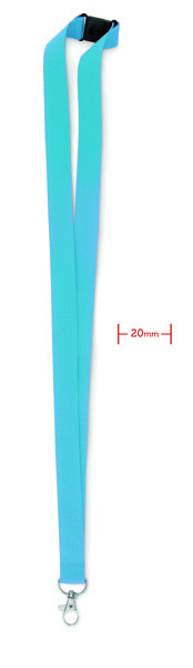 Lanyard crochet métal 20mm Pany - Turquoise