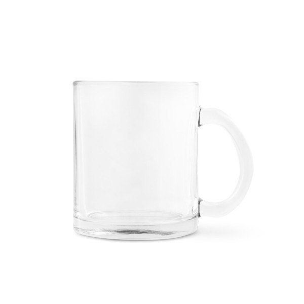 CARMO. Caneca de vidro para sublimação 350 mL