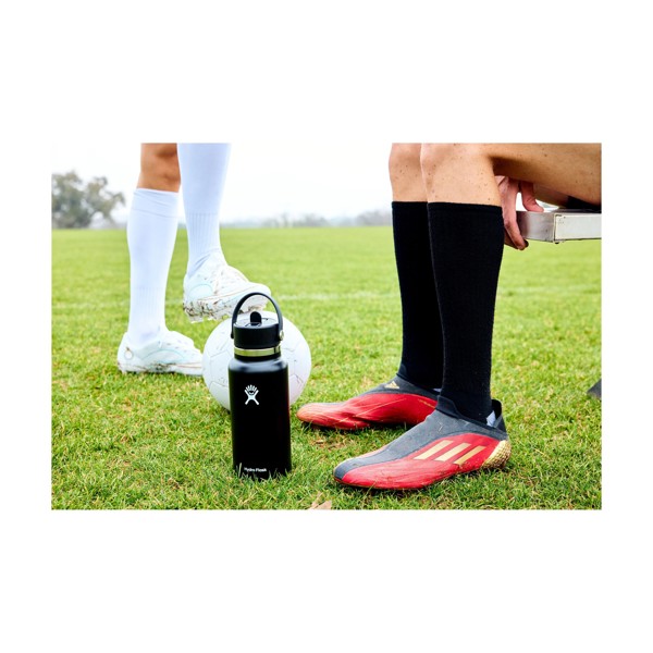 Hydro Flask Wide Mouth with Flex Straw Cap 946 ml bouteille d'eau - noir