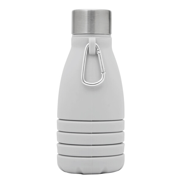 Foldable Drinking Bottle Big Gets Small - Grey
