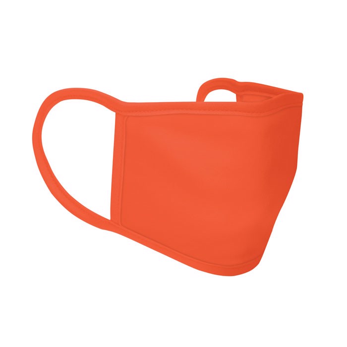 3 layer polyester face cover Colour Cover - Orange