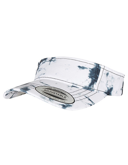 Batik Dye Curved Visor Cap - Black-White / One Size