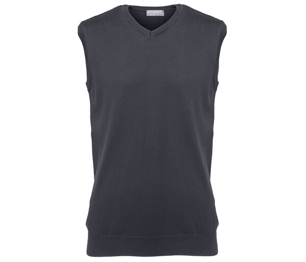 Pull sans manche col V - DARK GREY / L