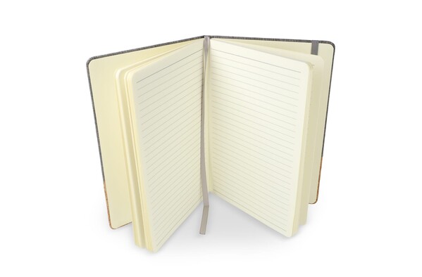 Carnet de notes R-PET & liège A5 - Gris