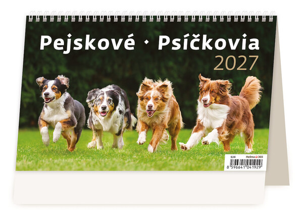 Stolní kalendář Pejskové 2027