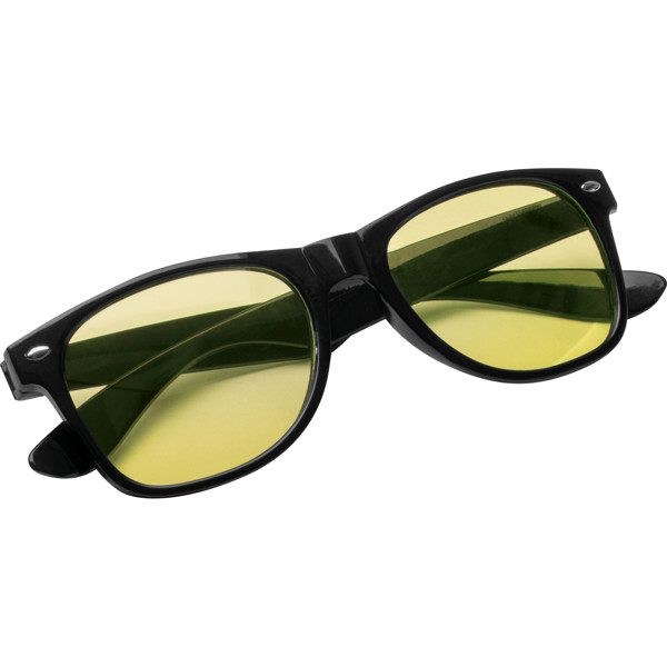 Sunglasses with colored glasses GRAZIA - Yellow