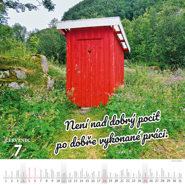 Nástěnný kalendář Kadibudky 30 × 30 cm se spirálou
