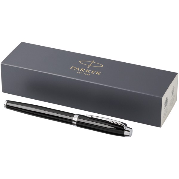 Parker penna roller IM (inchiostro nero) - Nero / Cromato