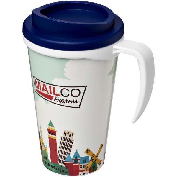 Mug isolant Brite-Americano® grande 350ml - Blanc / Bleu