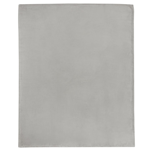 Coperta in coral fleece RPET certificato GRS Lily - Grigio