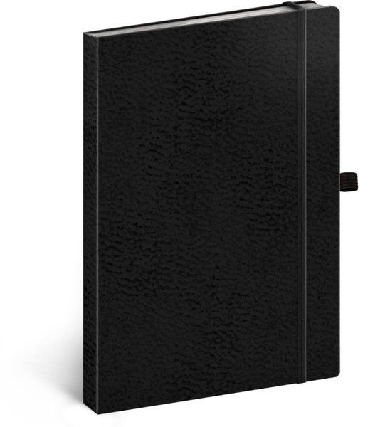 Notique Notes Vivella Classic Černý/Černý, Tečkovaný, 15 x 21 cm