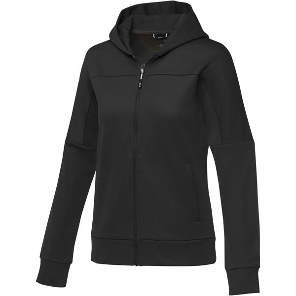 Veste Nubia en tricot performance à fermeture zippée intégrale pour femme - Noir / XL