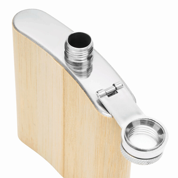 Hip Flask Bamboo Style
