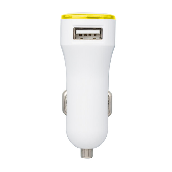 USB car charger adapter COLLECTION 500 - yellow