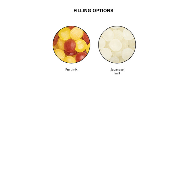 Bonbonglas Mini, Papier-Etikett, Mini Bonbons Fruchtmix | Cavendish & Harvey Mini Bonbons Fruchtmix, 30 g