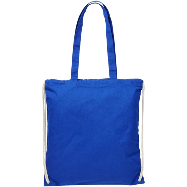 Eliza 240 g/m² cotton drawstring bag 6L - Royal Blue