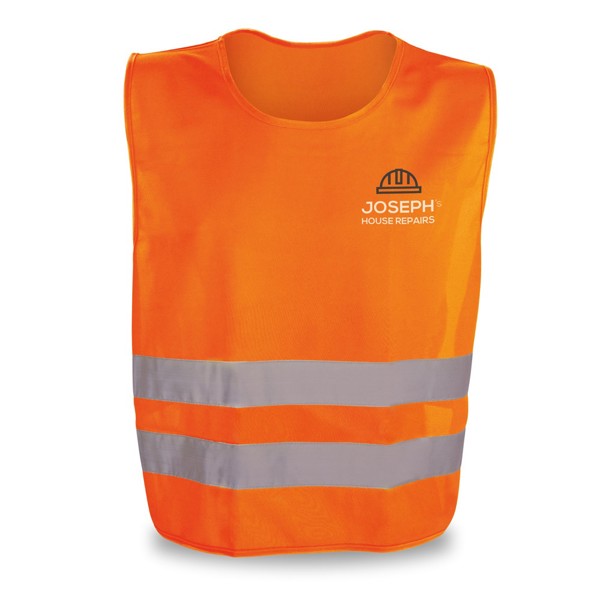 THIEM. 100% polyester high visibility vest - Orange