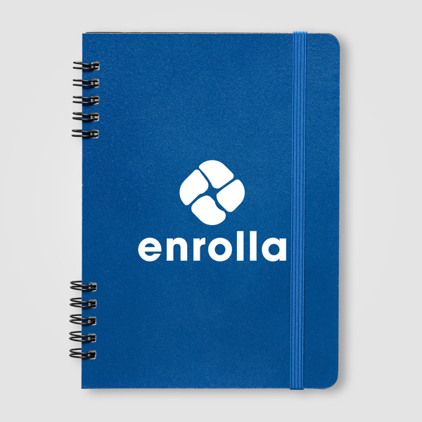 Jora Spiral Bound Notebook - A5 - Royal Blue / 4 Color inkjet