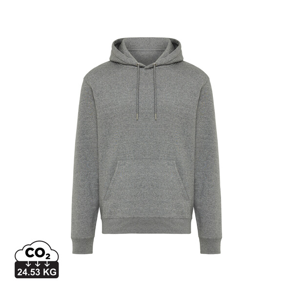 Mikina s kapucí IQONIQ Joshua z recyklované bavlny - Light Heather Anthracite / L